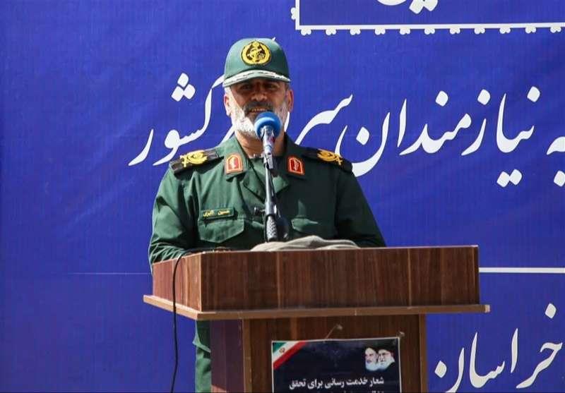 تأکید فرمانده سپاه خراسان شمالی بر توسعه مشارکت مردمی در عرصه‌های اقتصادی و اجتماعی