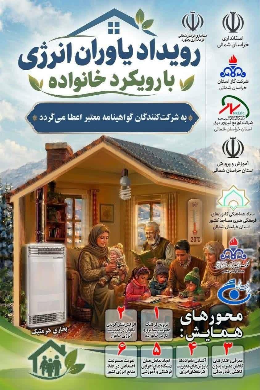 ۳ هزار خانواده خراسان‌شمالی به طرح «یاوران انرژی» پیوستند